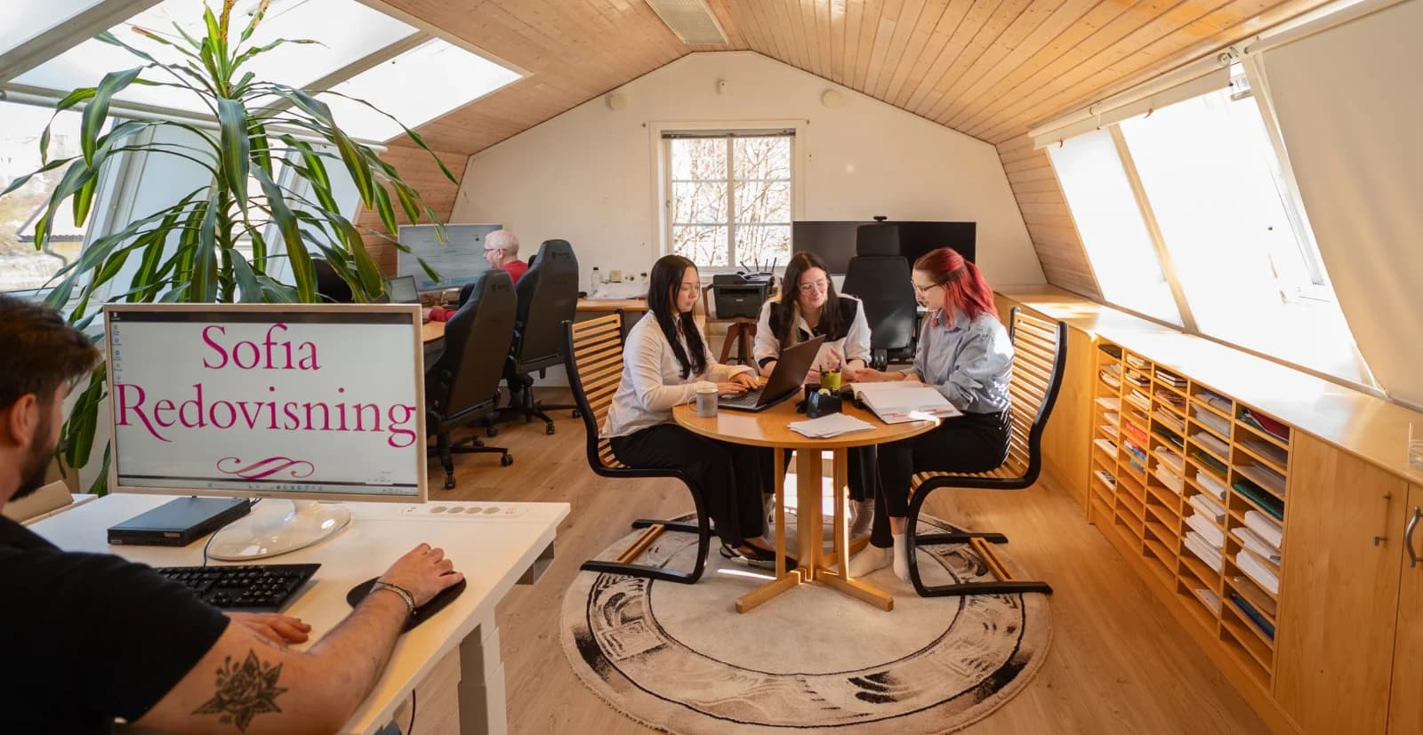 Kontoret hos Sofia Redovisning på Lidingö